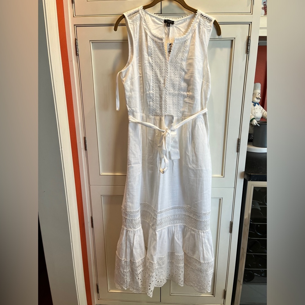 Talbots White Dress